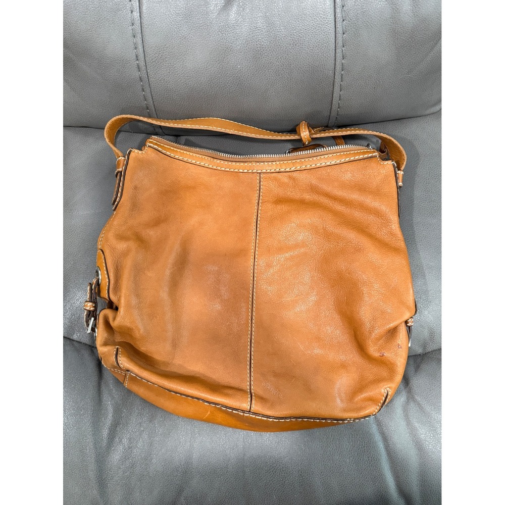 Vintage MICHAEL KORS Tan Leather Shoulder Bag‎ Hobo Purse